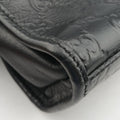 Pre-owned Gucci Guccissima Black Leather 246410 handbag | stylenewstar