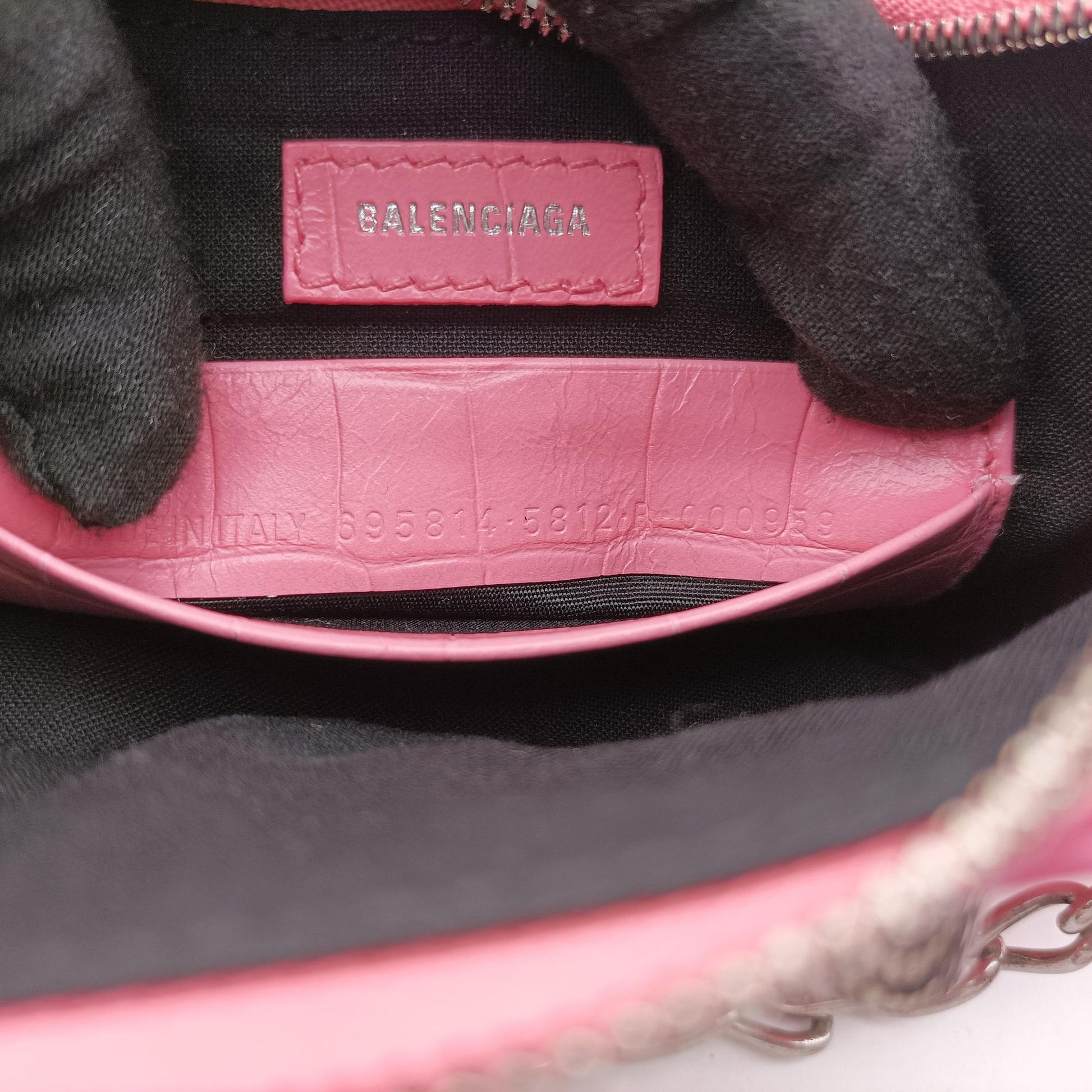 Le Cagole mini Pink Leather 695814.5812.P.000959ル カゴール ミニ ピンク レザー 695814.5812.P.000959