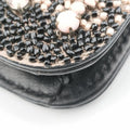 Vintage Valentino Glam Lock Multicolor Bead & Sequins Embroidery × Calf Leather  shoulderbag | stylenewstar