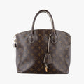 Pre-owned Louis Vuitton Lockit Monogram/Brown Shiny Monogram M40597 handbag | stylenewstar