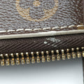 Pre-owned Louis Vuitton Lockit Monogram/Brown Shiny Monogram M40597 handbag | stylenewstar