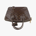 Pre-owned Louis Vuitton Lockit Monogram/Brown Shiny Monogram M40597 handbag | stylenewstar