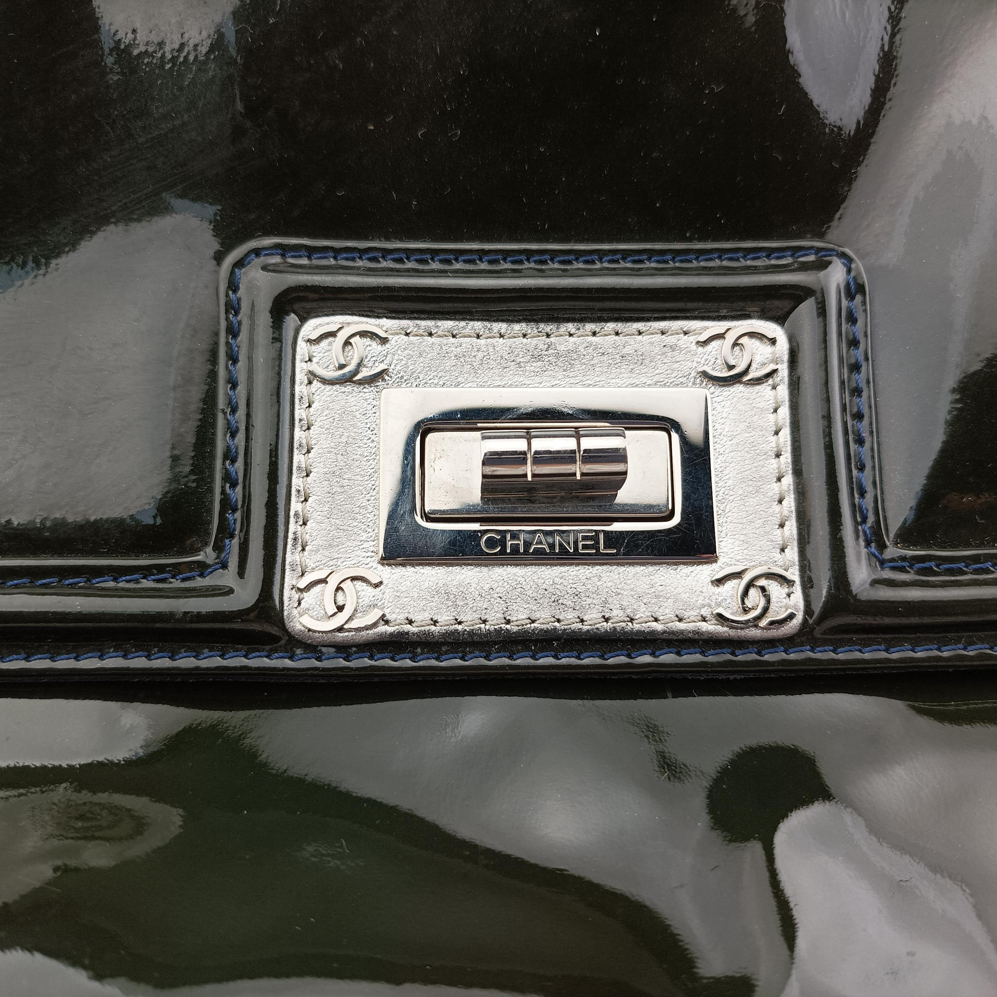 Chain Flap Green Patent Leather A46823 12682754チェーンフラップ グリーン パテント A46823 12682754