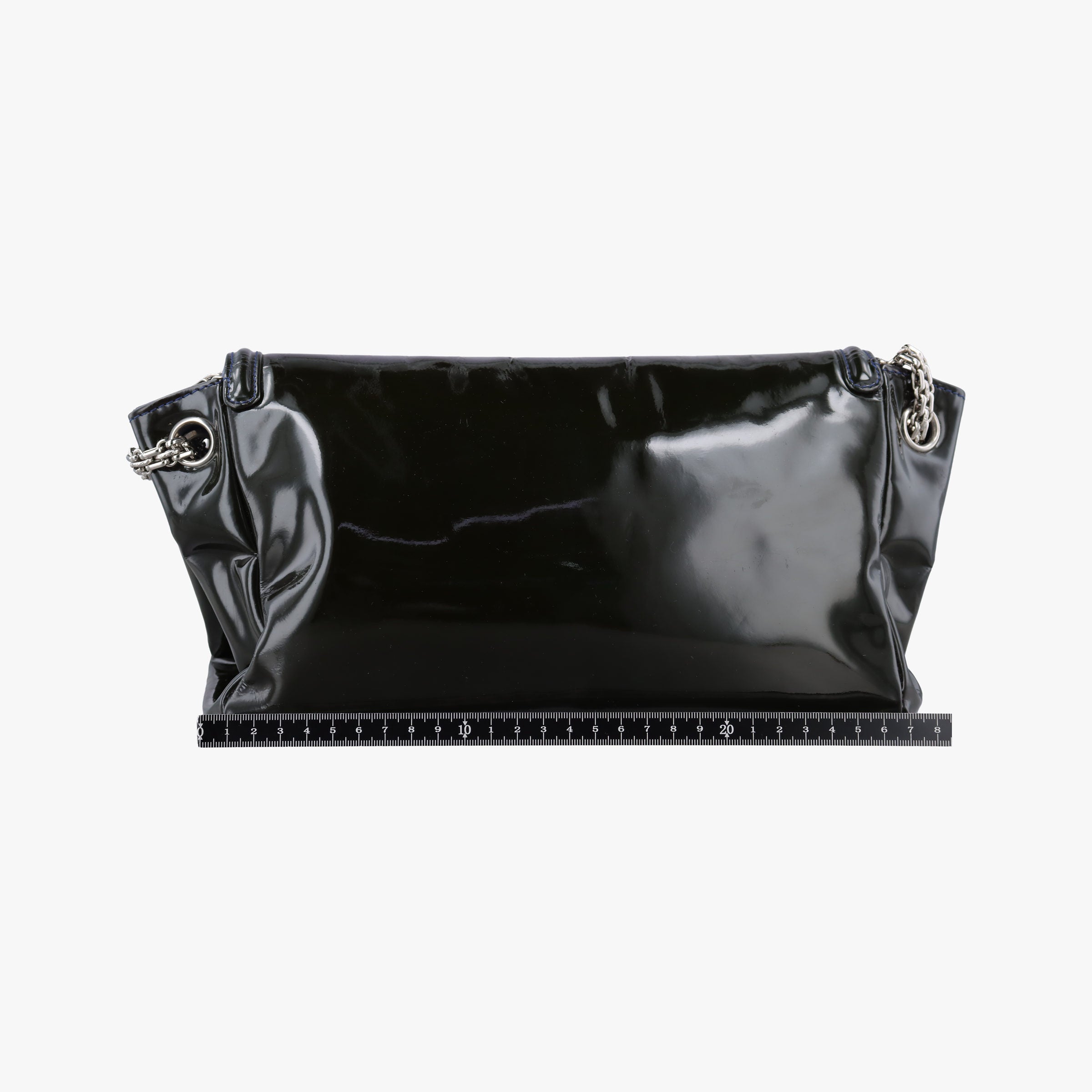 Chain Flap Green Patent Leather A46823 12682754チェーンフラップ グリーン パテント A46823 12682754