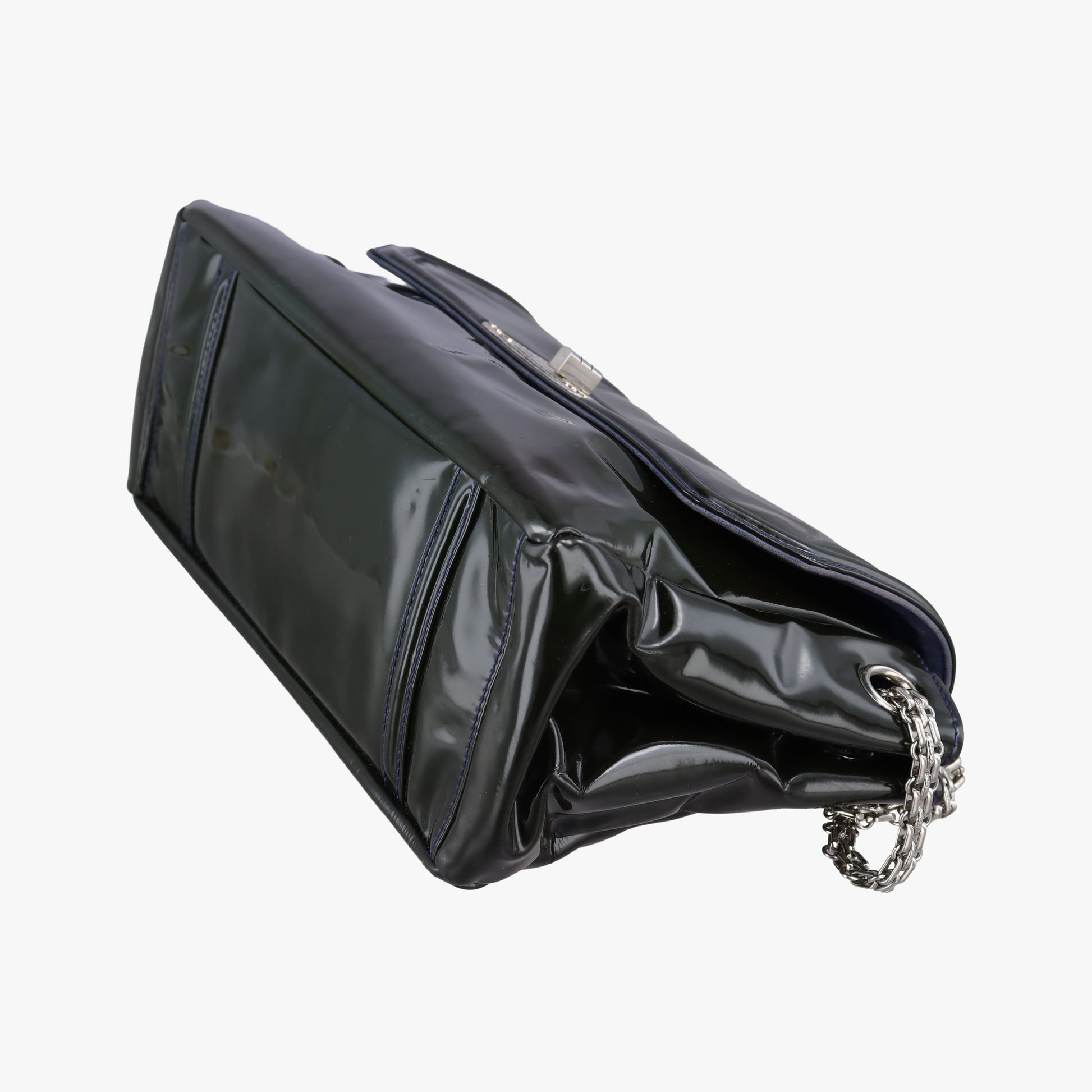 Chain Flap Green Patent Leather A46823 12682754チェーンフラップ グリーン パテント A46823 12682754