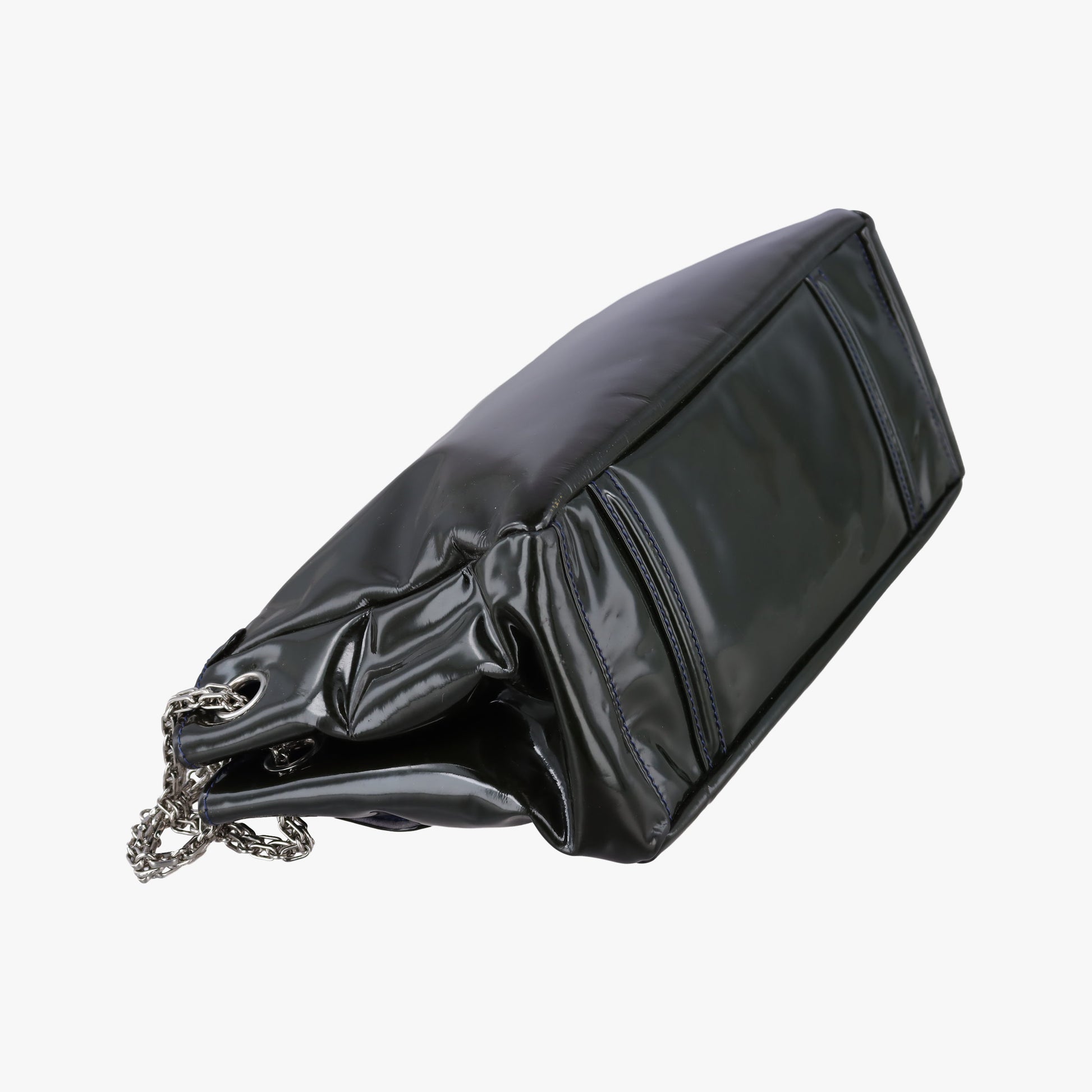 Chain Flap Green Patent Leather A46823 12682754チェーンフラップ グリーン パテント A46823 12682754