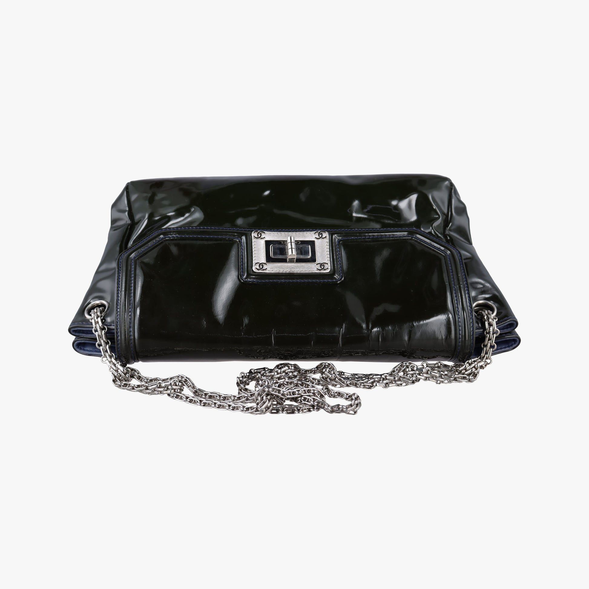 Chain Flap Green Patent Leather A46823 12682754チェーンフラップ グリーン パテント A46823 12682754