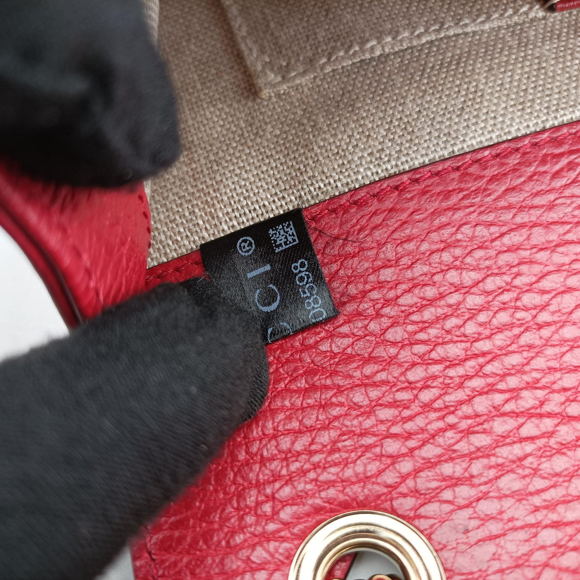 Interlocking G Red Leather 510304 D029408598インターロッキングG レッド レザー 510304 D029408598