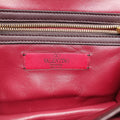 Rockstud　Glam Lock Burgundy x Multicolour fabric x Leather BL-J566RPE0ロックスタッズグラムロック ワインレッド x マルチカラー ファブリック×レザー BL-J566RPE0