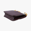 Rockstud　Glam Lock Burgundy x Multicolour fabric x Leather BL-J566RPE0ロックスタッズグラムロック ワインレッド x マルチカラー ファブリック×レザー BL-J566RPE0