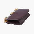 Rockstud　Glam Lock Burgundy x Multicolour fabric x Leather BL-J566RPE0ロックスタッズグラムロック ワインレッド x マルチカラー ファブリック×レザー BL-J566RPE0
