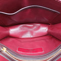 Rockstud　Glam Lock Burgundy x Multicolour fabric x Leather BL-J566RPE0ロックスタッズグラムロック ワインレッド x マルチカラー ファブリック×レザー BL-J566RPE0