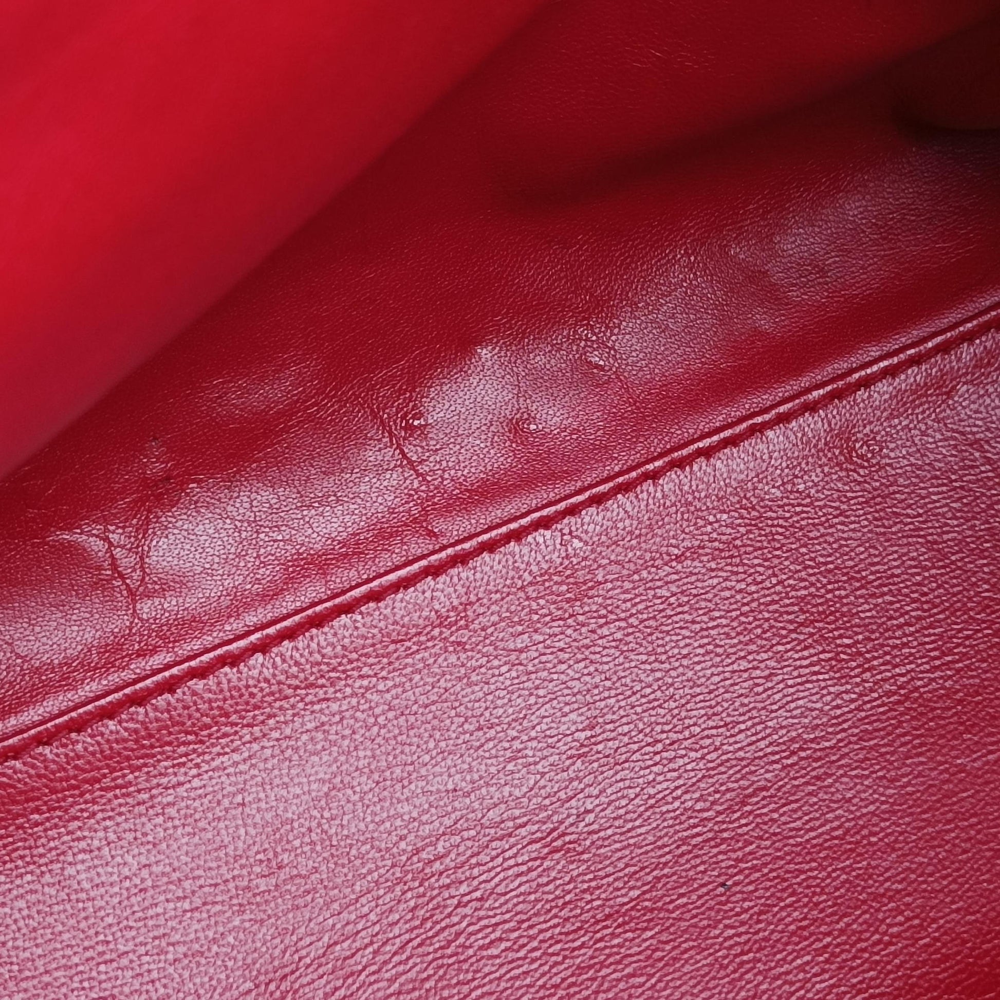 Delices Gaufre Cannage Tote Red lambskin 09-BO-0151デリス ゴーフル カナージュ トート レッド ラムスキン 09-BO-0151