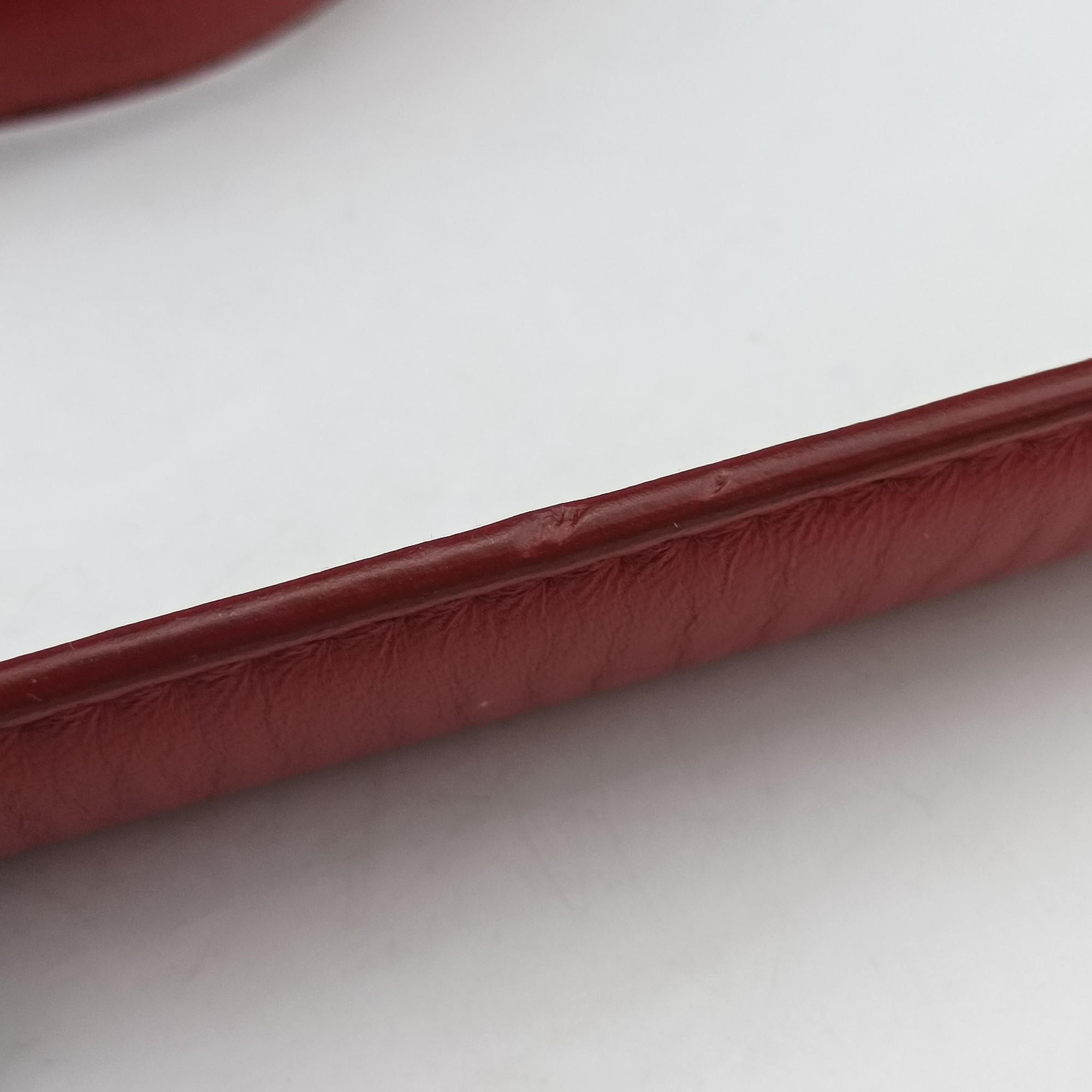 Delices Gaufre Cannage Tote Red lambskin 09-BO-0151デリス ゴーフル カナージュ トート レッド ラムスキン 09-BO-0151