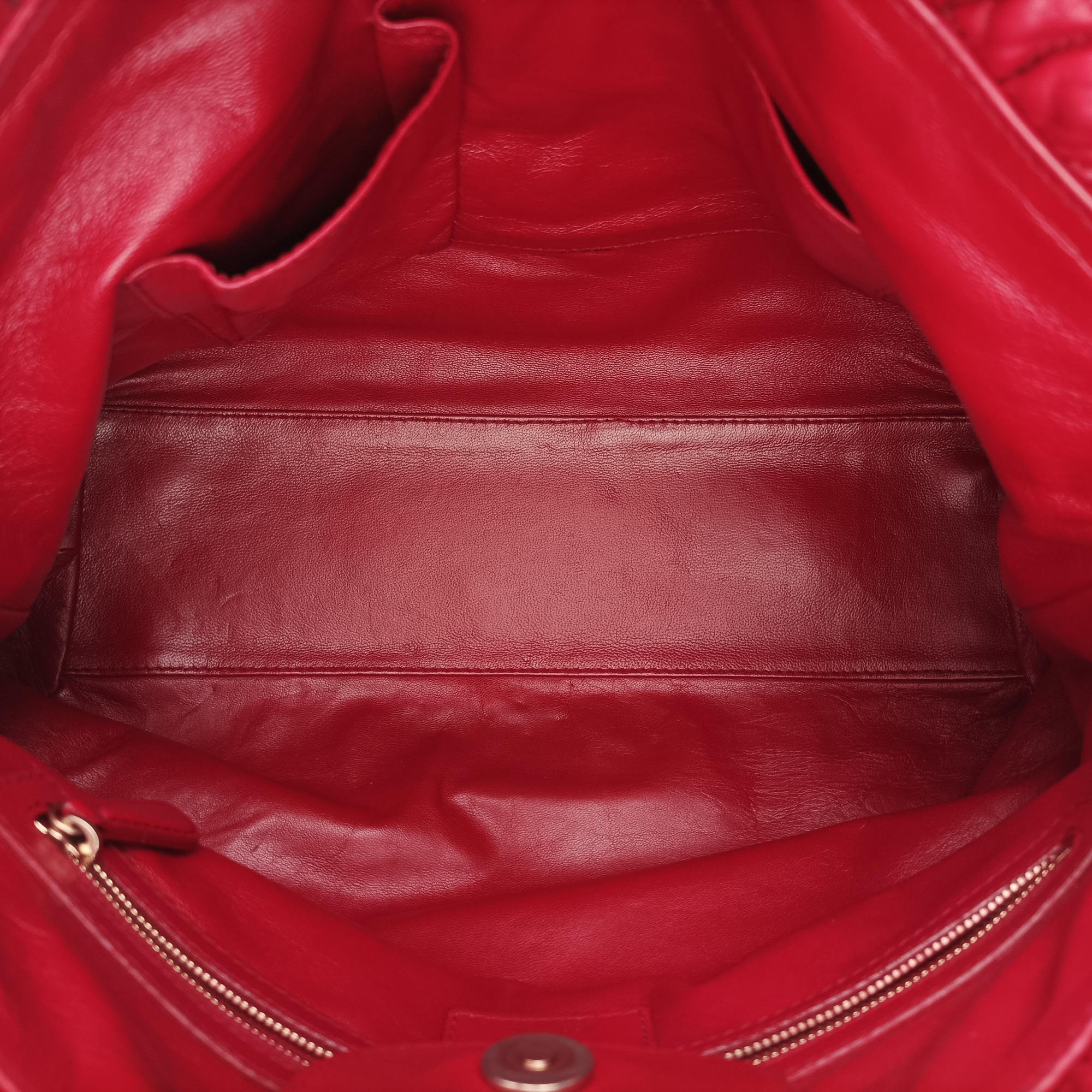 Delices Gaufre Cannage Tote Red lambskin 09-BO-0151デリス ゴーフル カナージュ トート レッド ラムスキン 09-BO-0151