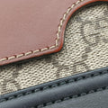 Pre-owned Gucci Padlock beige×black PVC coated canvas×Leather 409487 shoulderbag | stylenewstar