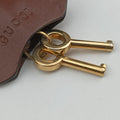 Pre-owned Gucci Padlock beige×black PVC coated canvas×Leather 409487 shoulderbag | stylenewstar