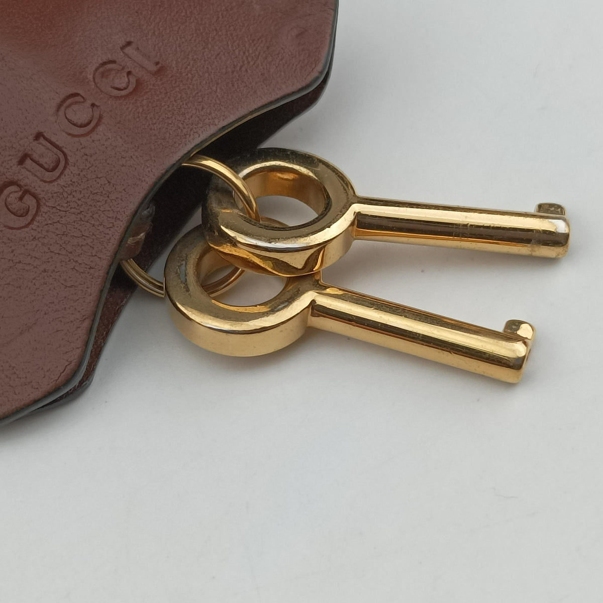 Pre-owned Gucci Padlock beige×black PVC coated canvas×Leather 409487 shoulderbag | stylenewstar