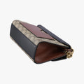 Pre-owned Gucci Padlock beige×black PVC coated canvas×Leather 409487 shoulderbag | stylenewstar