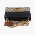 Pre-owned Gucci Padlock beige×black PVC coated canvas×Leather 409487 shoulderbag | stylenewstar