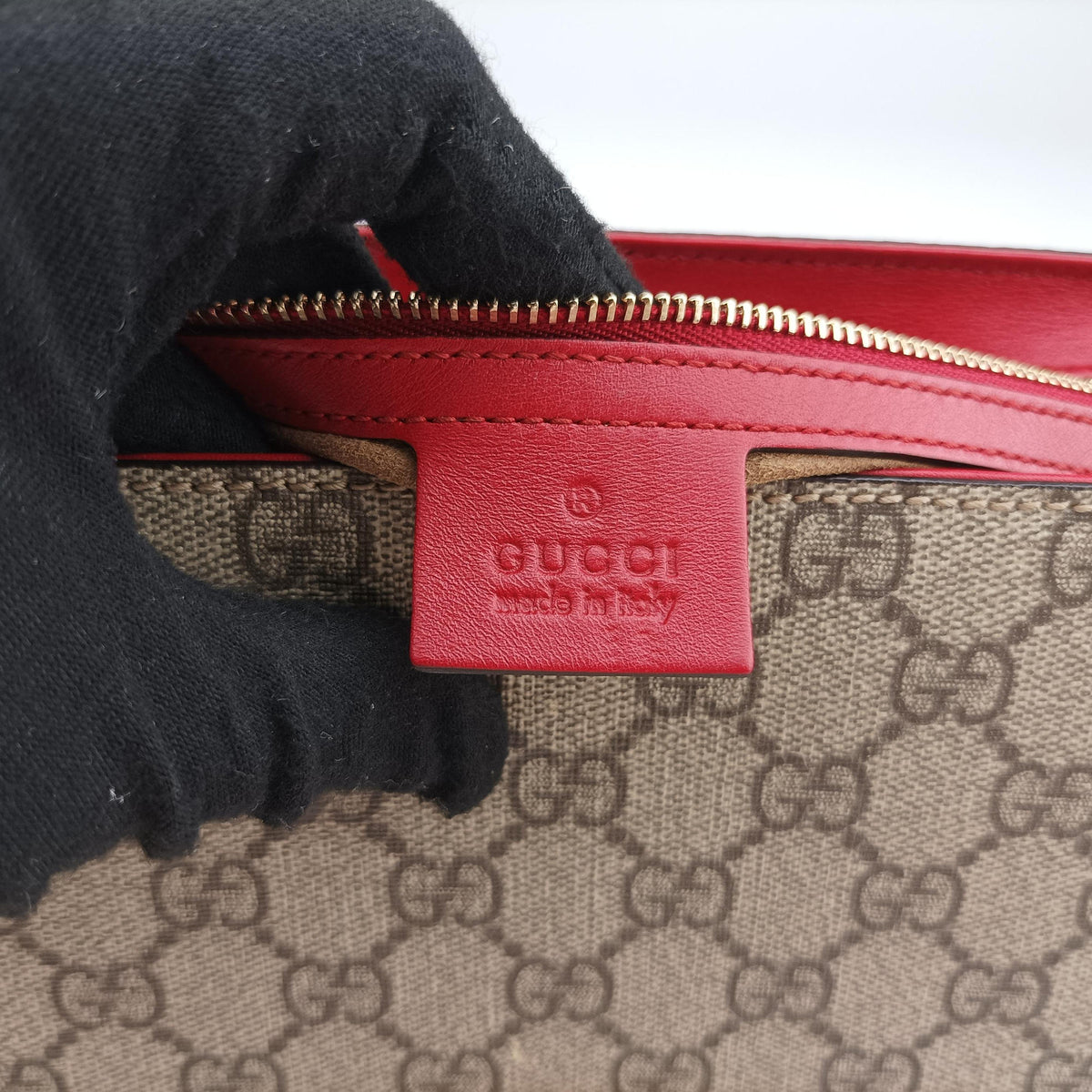 Secondhand Gucci Padlock beige×red×Multicolour PVC coated canvas×Leather 409486 shoulderbag | stylenewstar