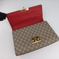 Secondhand Gucci Padlock beige×red×Multicolour PVC coated canvas×Leather 409486 shoulderbag | stylenewstar