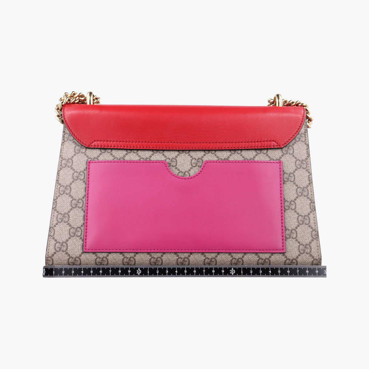Secondhand Gucci Padlock beige×red×Multicolour PVC coated canvas×Leather 409486 shoulderbag | stylenewstar