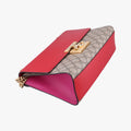 Secondhand Gucci Padlock beige×red×Multicolour PVC coated canvas×Leather 409486 shoulderbag | stylenewstar