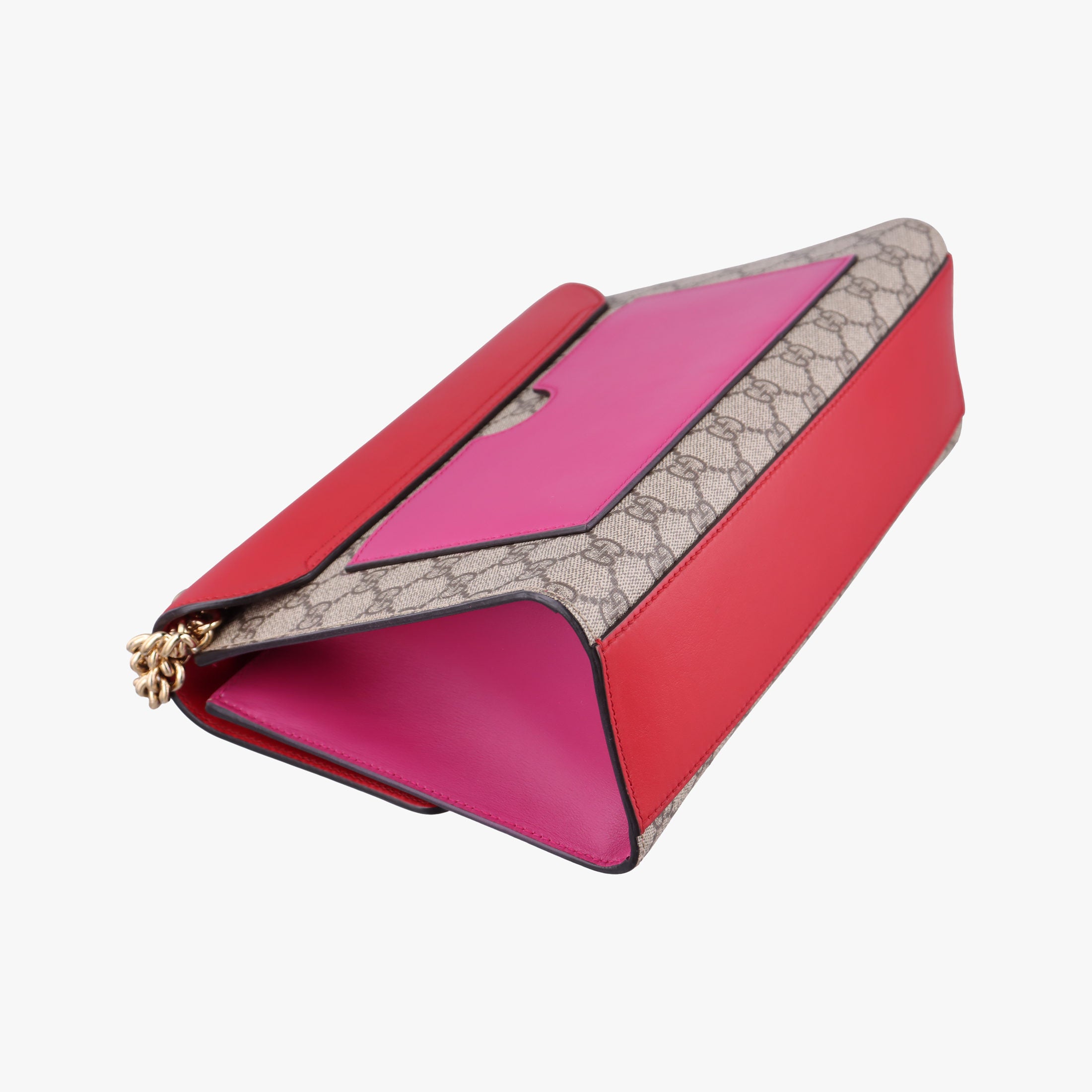 Secondhand Gucci Padlock beige×red×Multicolour PVC coated canvas×Leather 409486 shoulderbag | stylenewstar