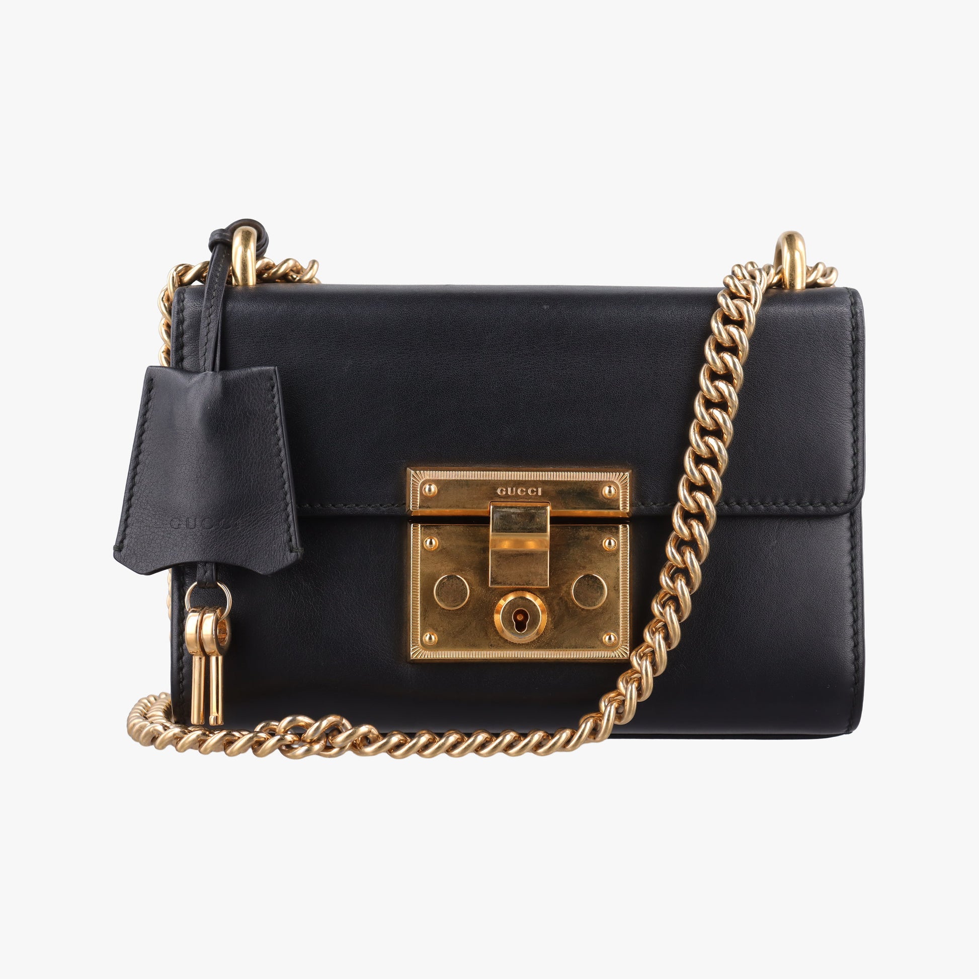 Padlock Black Leather 409487 D018685766パドロック ブラック レザー 409487 D018685766