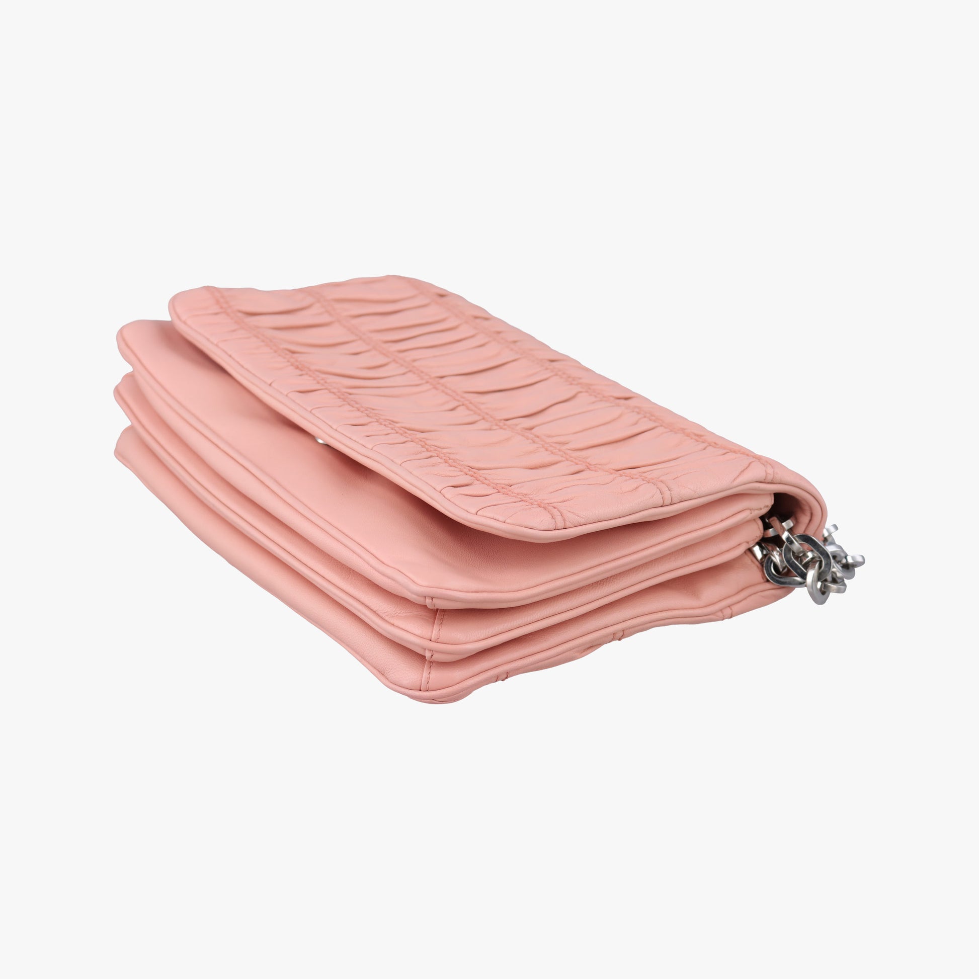 Fuoco Nappa Gaufre Pink Nappa Leather 1BD009 233フオコ ナッパ ゴーフル ピンク ナッパレザー 1BD009 233