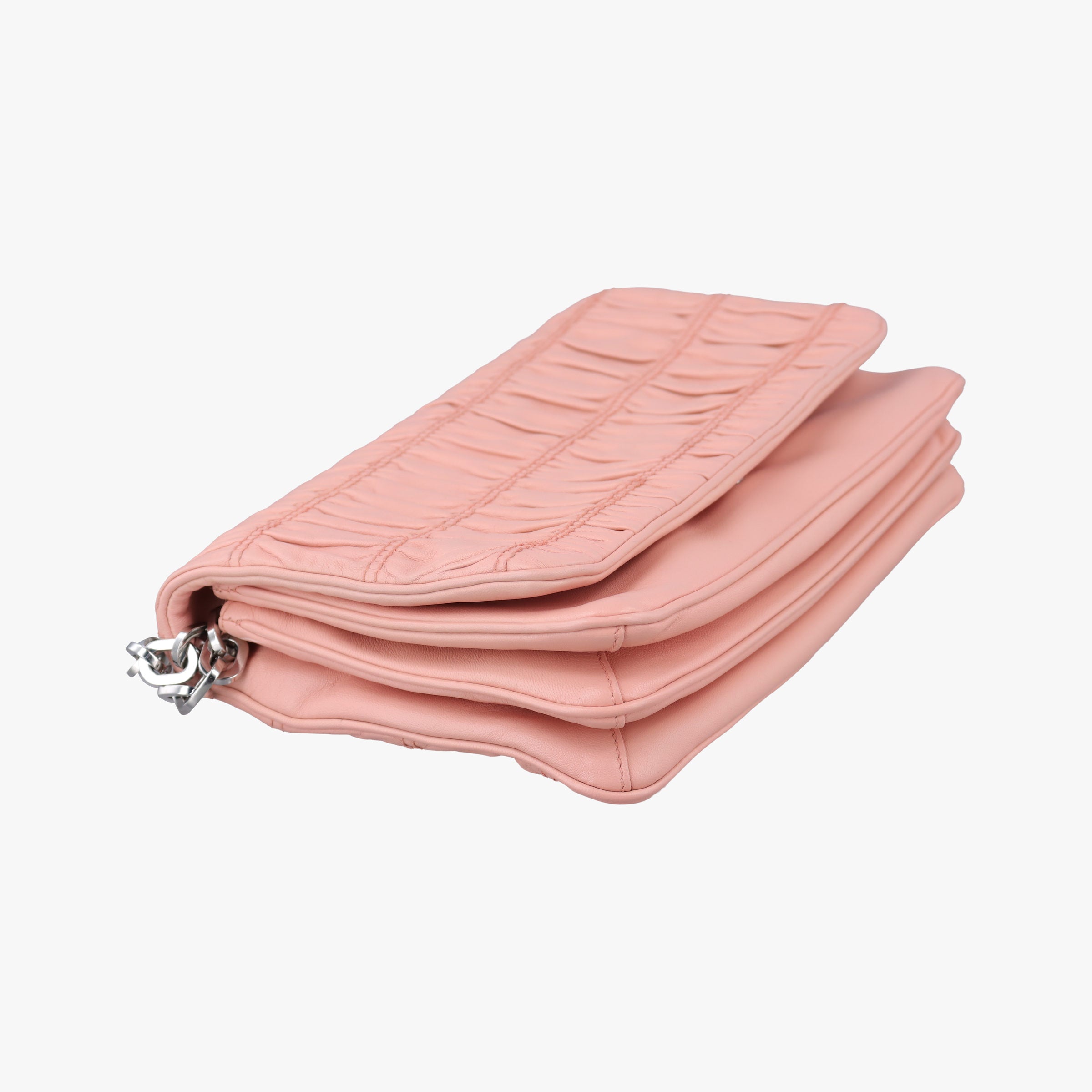 Fuoco Nappa Gaufre Pink Nappa Leather 1BD009 233フオコ ナッパ ゴーフル ピンク ナッパレザー 1BD009 233