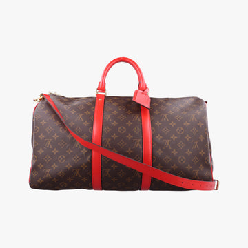 Keepall Bandouliere 50 Brown×red Monogram canvas M44740 キーポル バンドリエール50 モノグラム/ブラウン×レッド モノグラム キャンバス M44740 
