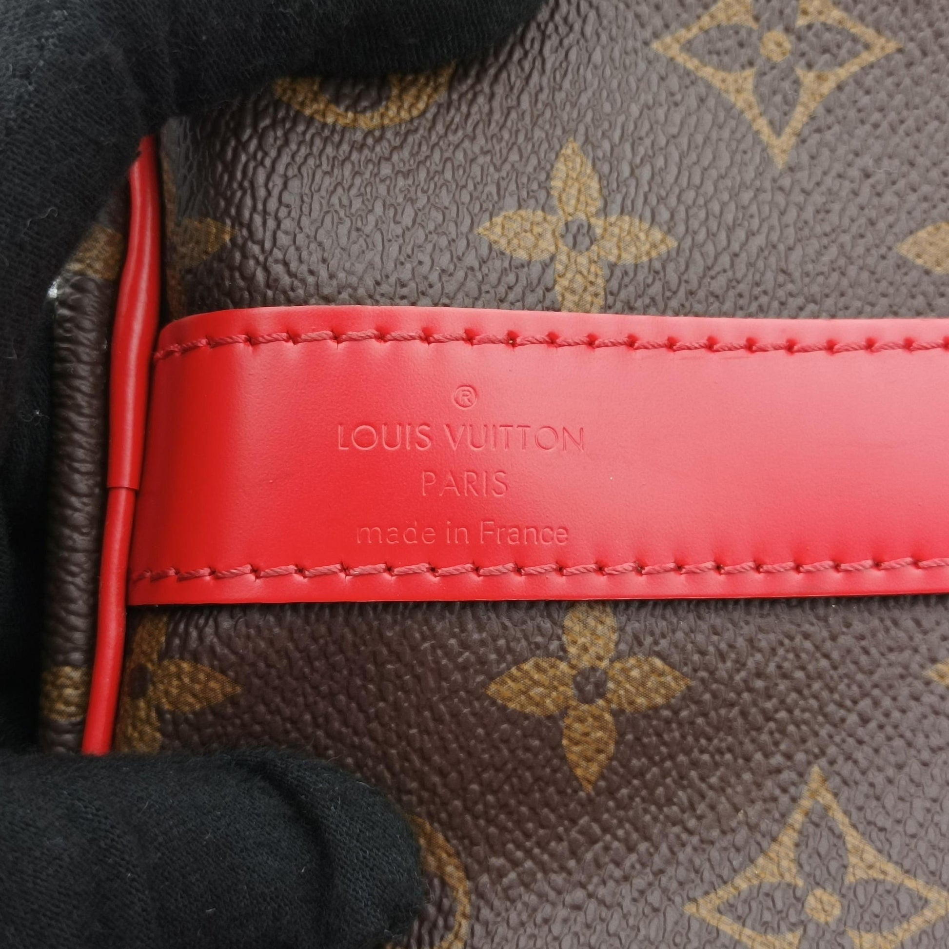 Keepall Bandouliere 50 Brown×red Monogram canvas M44740 キーポル バンドリエール50 モノグラム/ブラウン×レッド モノグラム キャンバス M44740 