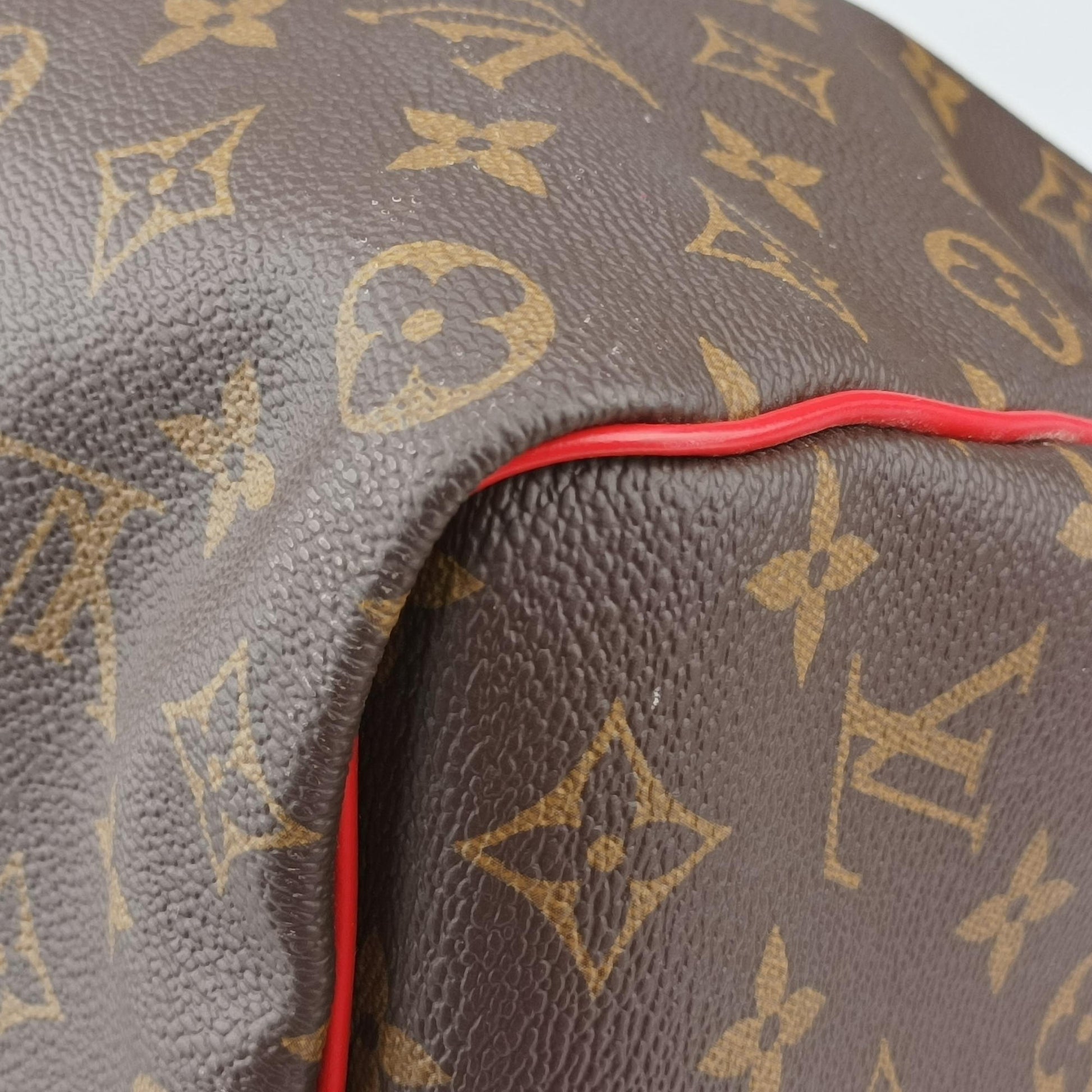 Keepall Bandouliere 50 Brown×red Monogram canvas M44740 キーポル バンドリエール50 モノグラム/ブラウン×レッド モノグラム キャンバス M44740 