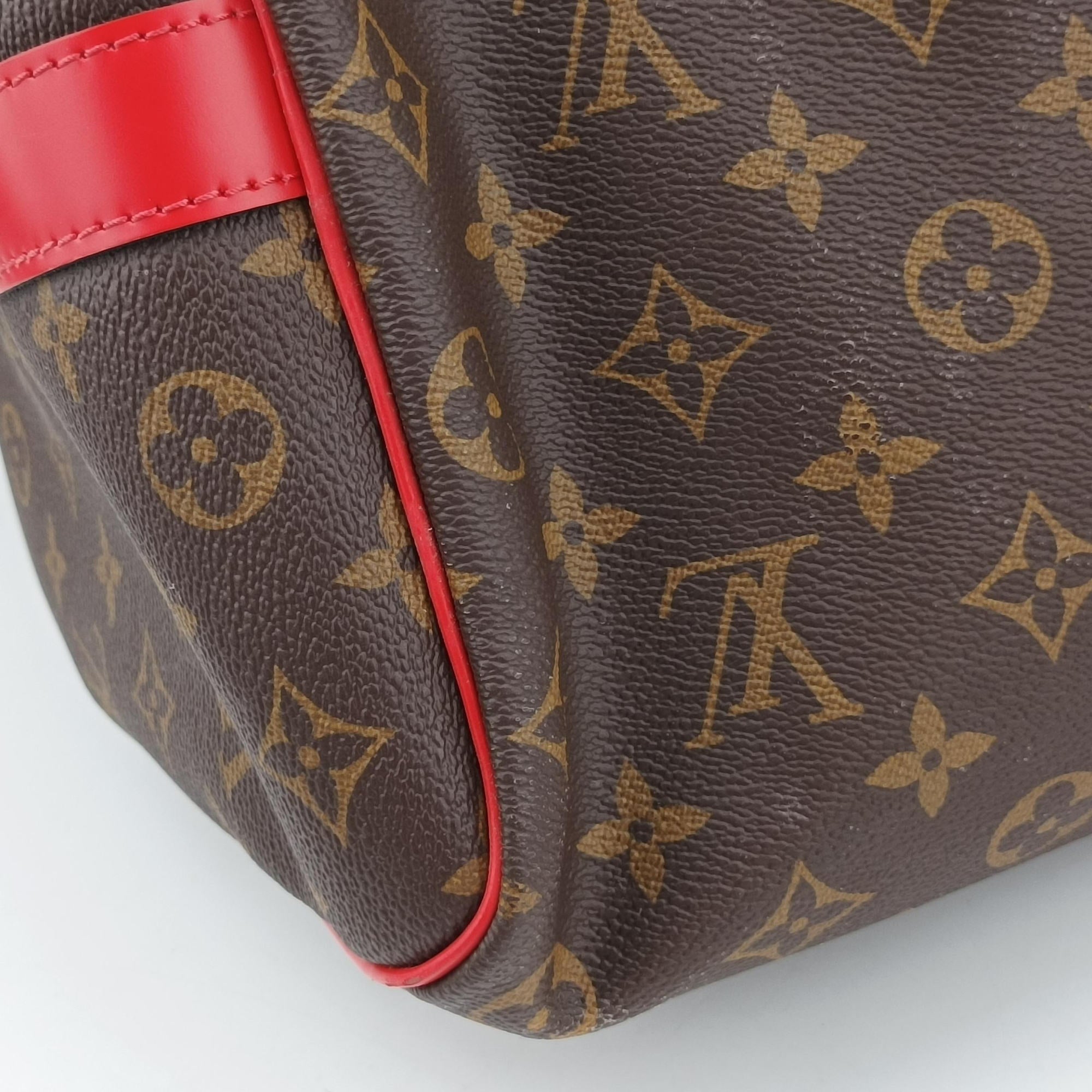 Keepall Bandouliere 50 Brown×red Monogram canvas M44740 キーポル バンドリエール50 モノグラム/ブラウン×レッド モノグラム キャンバス M44740 