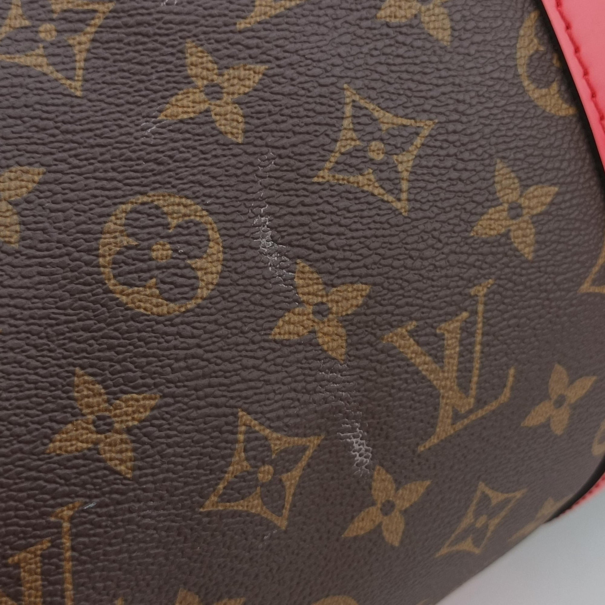 Keepall Bandouliere 50 Brown×red Monogram canvas M44740 キーポル バンドリエール50 モノグラム/ブラウン×レッド モノグラム キャンバス M44740 