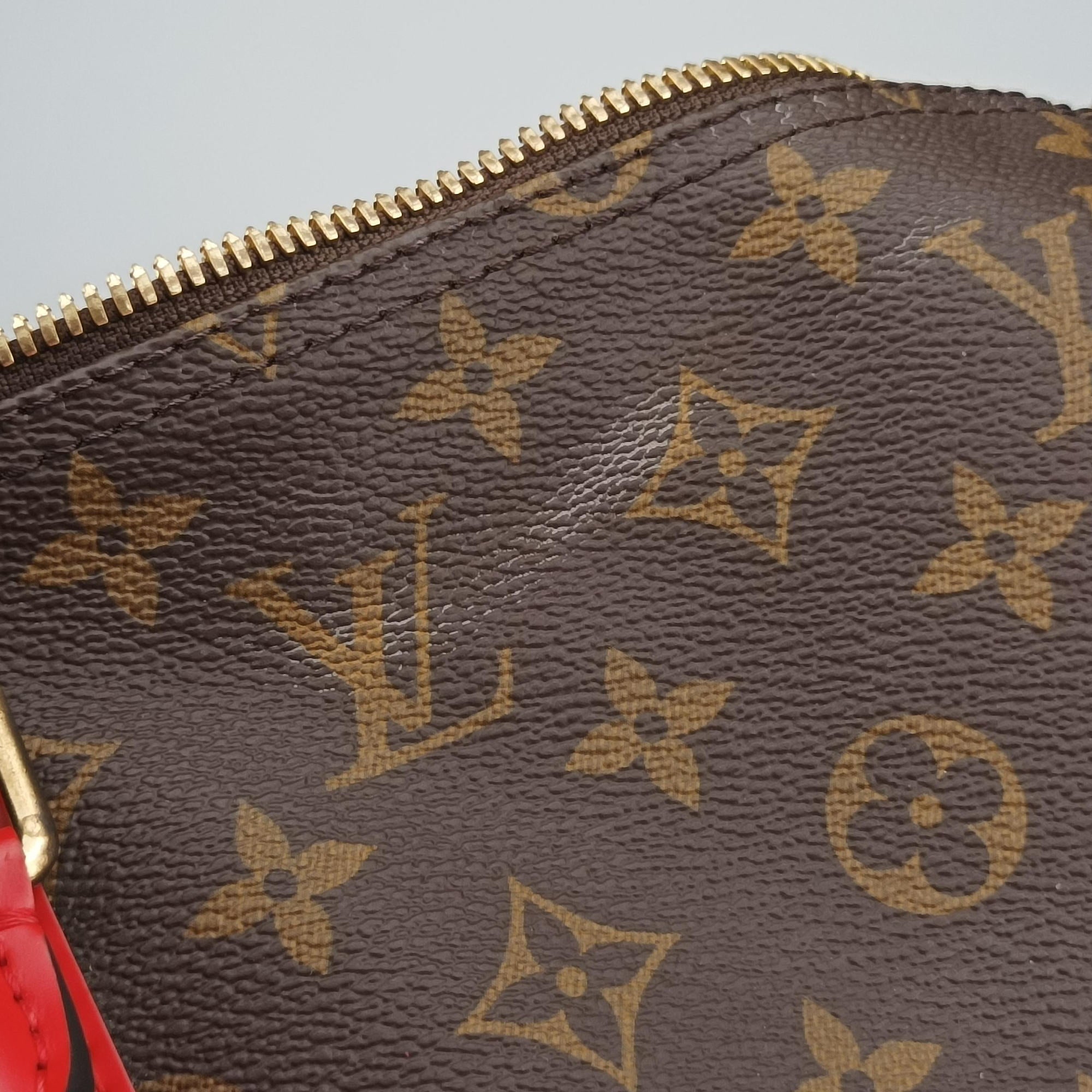Keepall Bandouliere 50 Brown×red Monogram canvas M44740 キーポル バンドリエール50 モノグラム/ブラウン×レッド モノグラム キャンバス M44740 