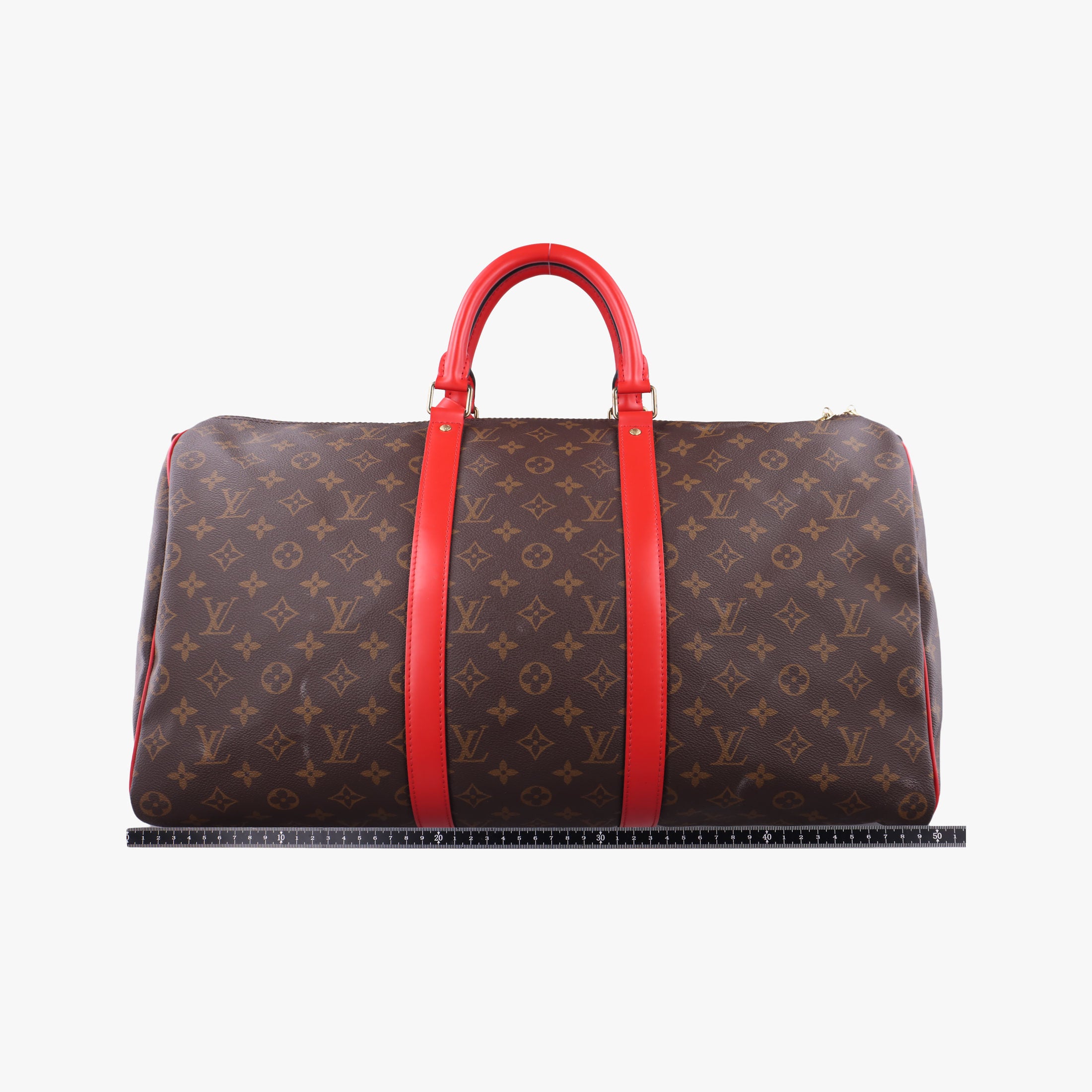 Keepall Bandouliere 50 Brown×red Monogram canvas M44740 キーポル バンドリエール50 モノグラム/ブラウン×レッド モノグラム キャンバス M44740 