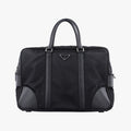 Nylon Briefcase Nero Black Nylon×SAFFIANO Leather VA0983 57ナイロン ブリーフケース ネロ ブラック ナイロン×サフィアーノレザー VA0983 57