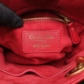 Lady Dior Red lambskin 28-MA-0117レディディオール レッド ラムスキン 28-MA-0117