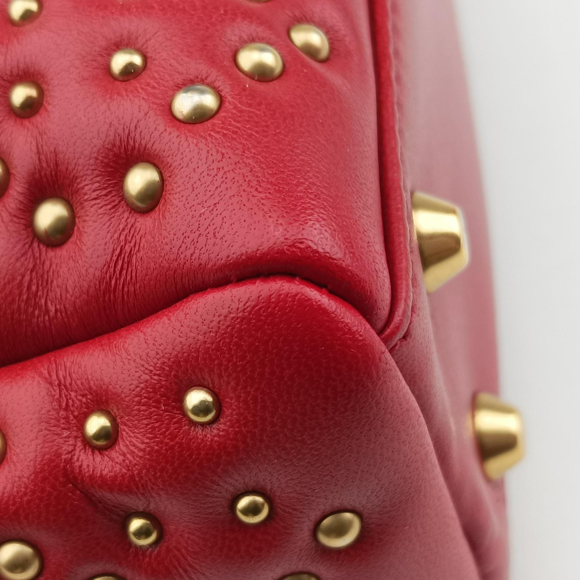 Lady Dior Red lambskin 28-MA-0117レディディオール レッド ラムスキン 28-MA-0117