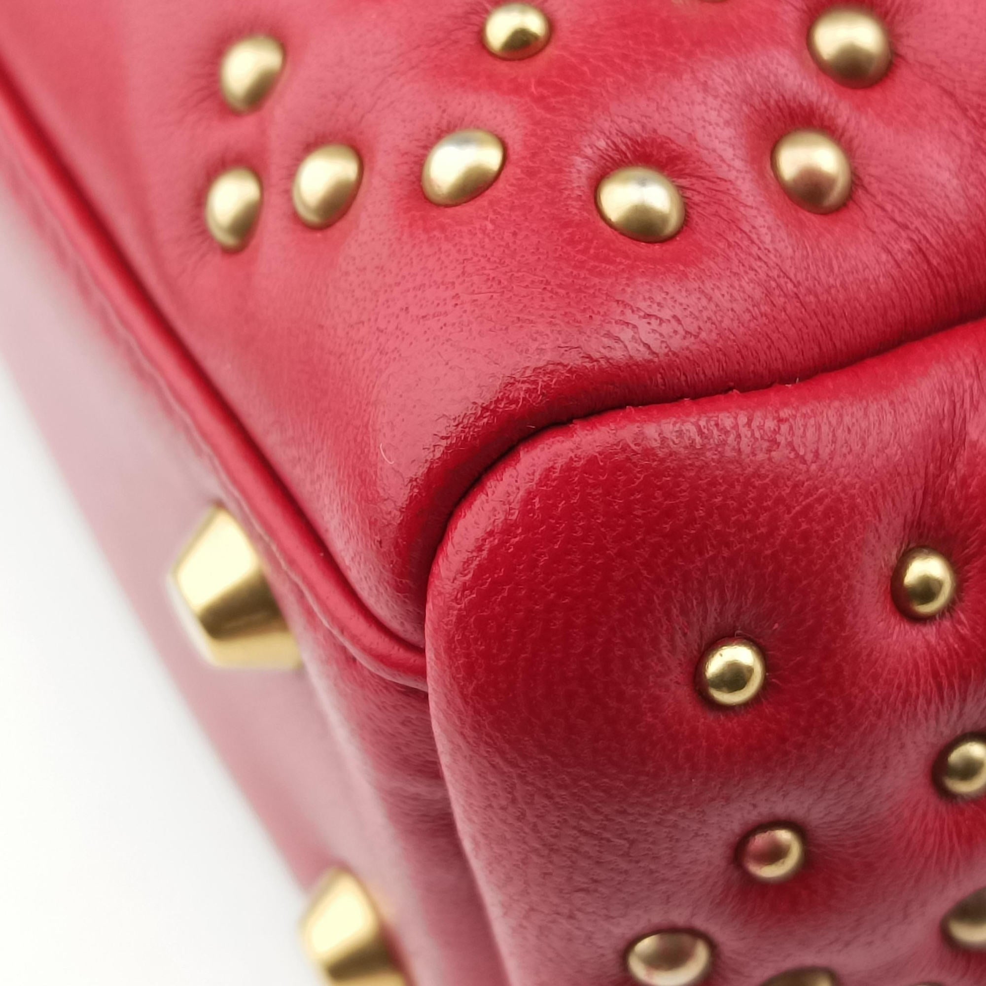 Lady Dior Red lambskin 28-MA-0117レディディオール レッド ラムスキン 28-MA-0117