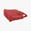 Lady Dior Red lambskin 28-MA-0117レディディオール レッド ラムスキン 28-MA-0117