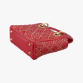 Lady Dior Red lambskin 28-MA-0117レディディオール レッド ラムスキン 28-MA-0117