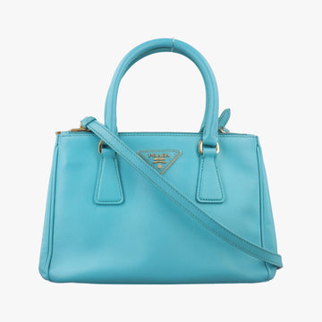 Vintage Prada Galleria Blue SAFFIANO Leather BN1801 shoulderbag | stylenewstar