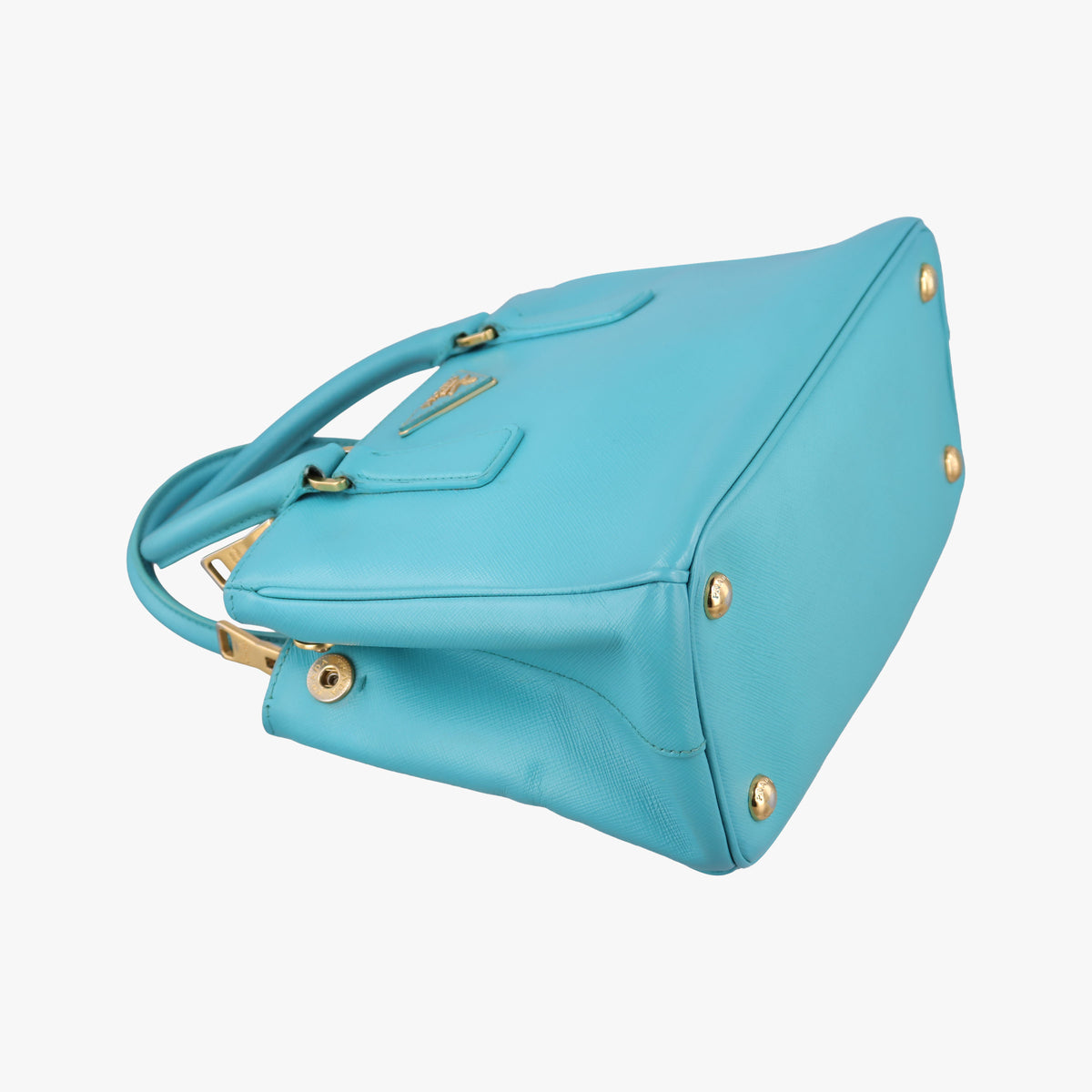 Vintage Prada Galleria Blue SAFFIANO Leather BN1801 shoulderbag | stylenewstar
