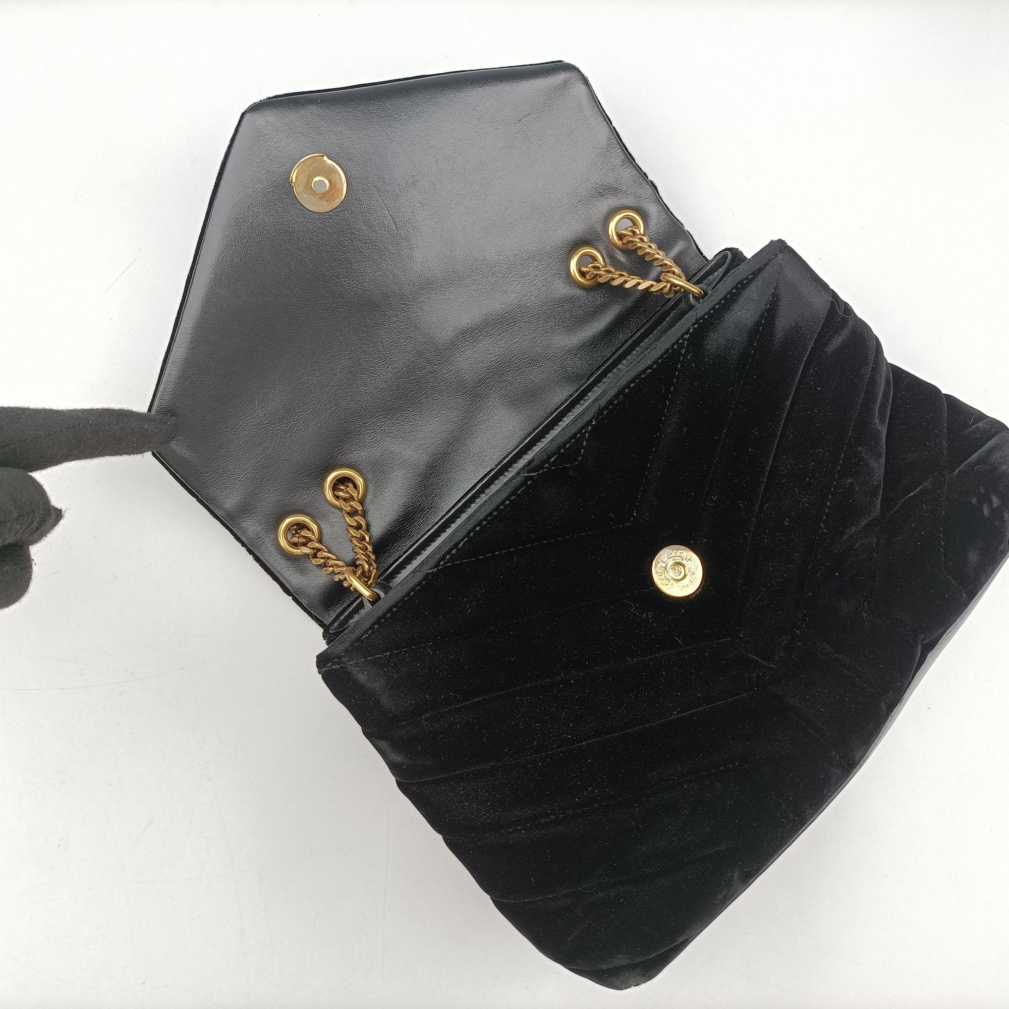 LOULOU Black velour 494699 PLB494699.0218ルル ブラック ベロア 494699 PLB494699.0218