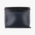 Newport Messenger PM black×navy Damier Cobalt N41587 DR2116ニューポート メッセンジャーPM ブラック×ネイビー ダミエ コバルト N41587 DR2116