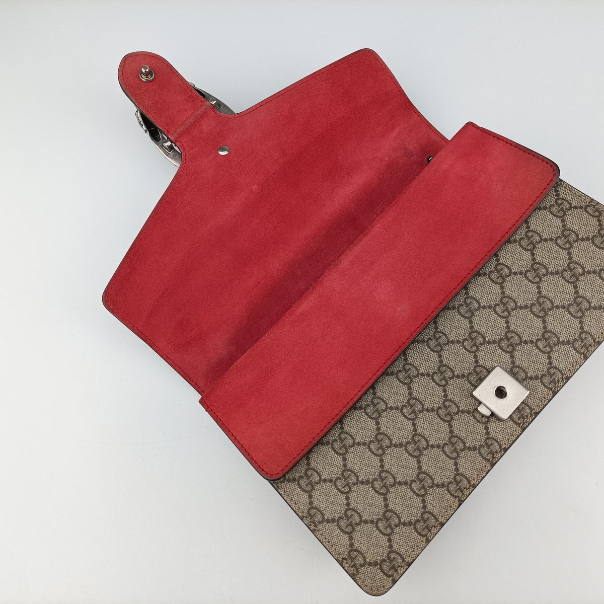 Dionysus Beige×red PVC coated canvas × suede 400249 H027425969ディオニュソス ベージュ×レッド PVCコーティングキャンバス × スエード 400249 H027425969